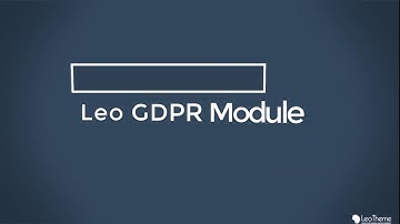Leo GDPR PrestaShop Module | General Data Protection Regulation for PrestaShop || Leotheme