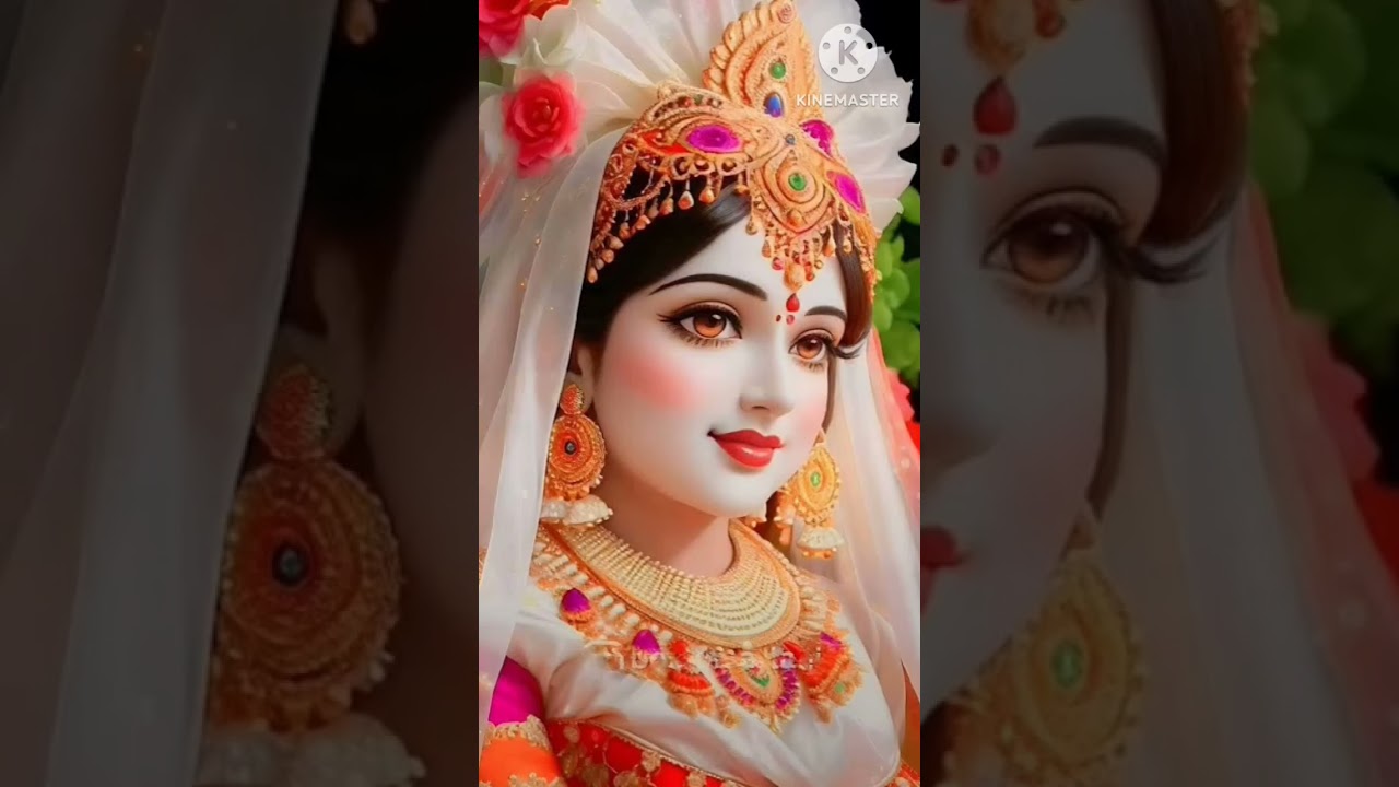 Jay shree radhe krishna 🙏 Khushi Shukla beauty makeup # YouTube shorts