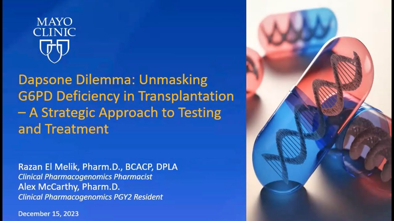 Dapsone Dilemma Unmasking G6PD Deficiency in Transplantation