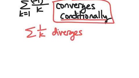 Absolute and Conditional Converge and the Alternating Series Test