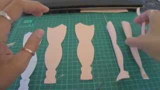 COMO HACER PIERNAS Y PIE PARA HADAS O ELFOS EN FOAMY