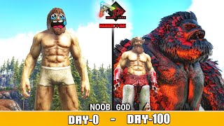 I Survive 100 Days in Impossible Hardcore Primal Fear + ARK Eternal 🔥: ARK 100 Days Survival [Hindi]