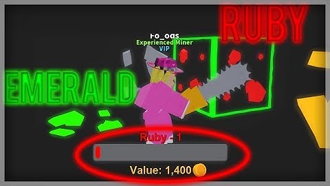 I FOUND RUBY AND EMERALD!!! | Mining Simulator ROBLOX