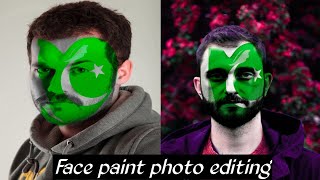 Independence day photo editing face paint photo editing Pakistani flag Editing screenshot 5