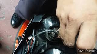 Motorcycle HID Headlights Installation