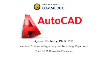 1- Introduction to CAD "Computer-Aided Design" and AutoCAD