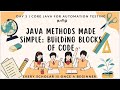 Day 3 | What is a Method? | Core Java for Automation Testing | தமிழ்