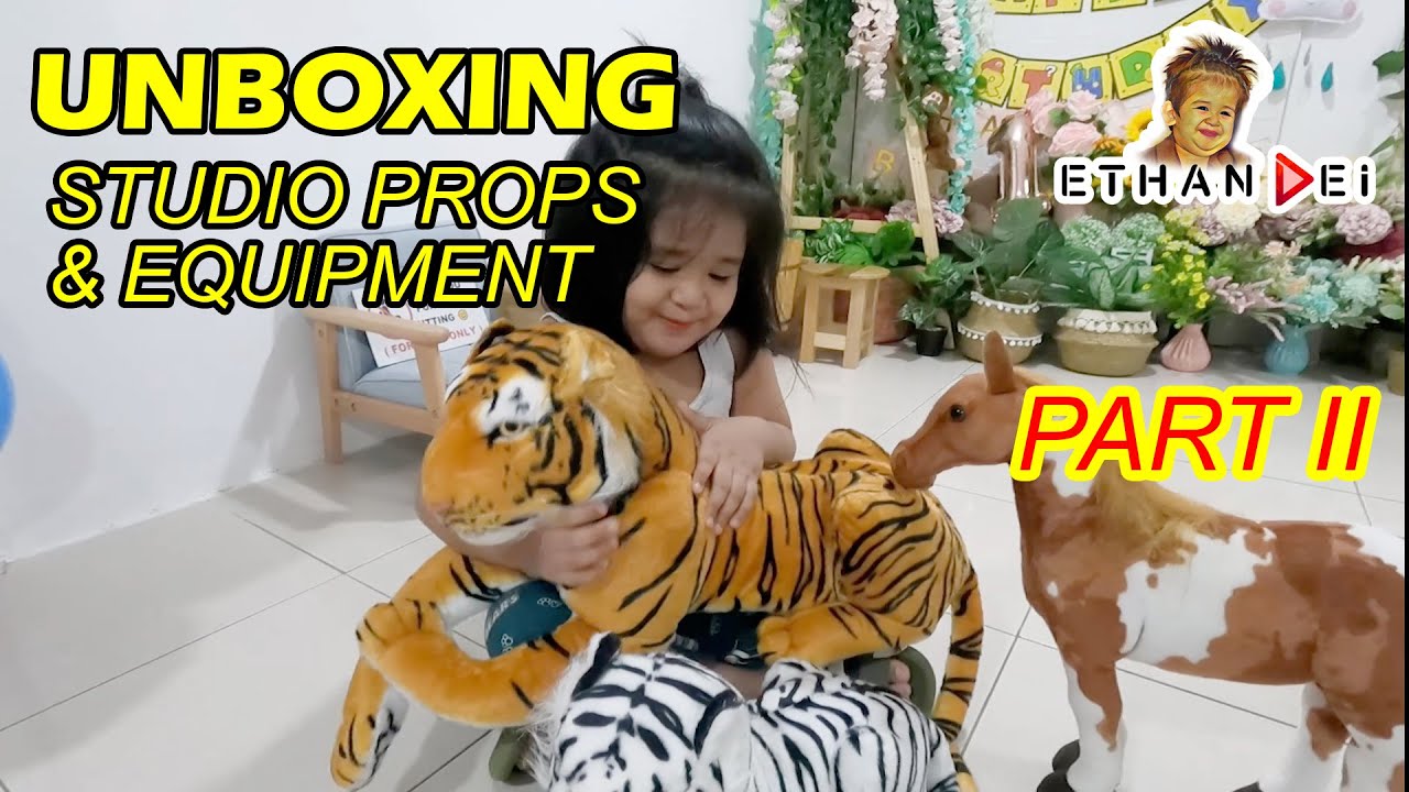 UNBOXING | Studio Props & Equipment | PART II | 5yr old Batangueño vlogger | Ethan Dei