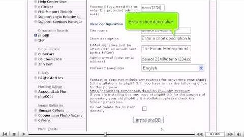 How to install phpBB from Fantastico - phpBB Tutorials