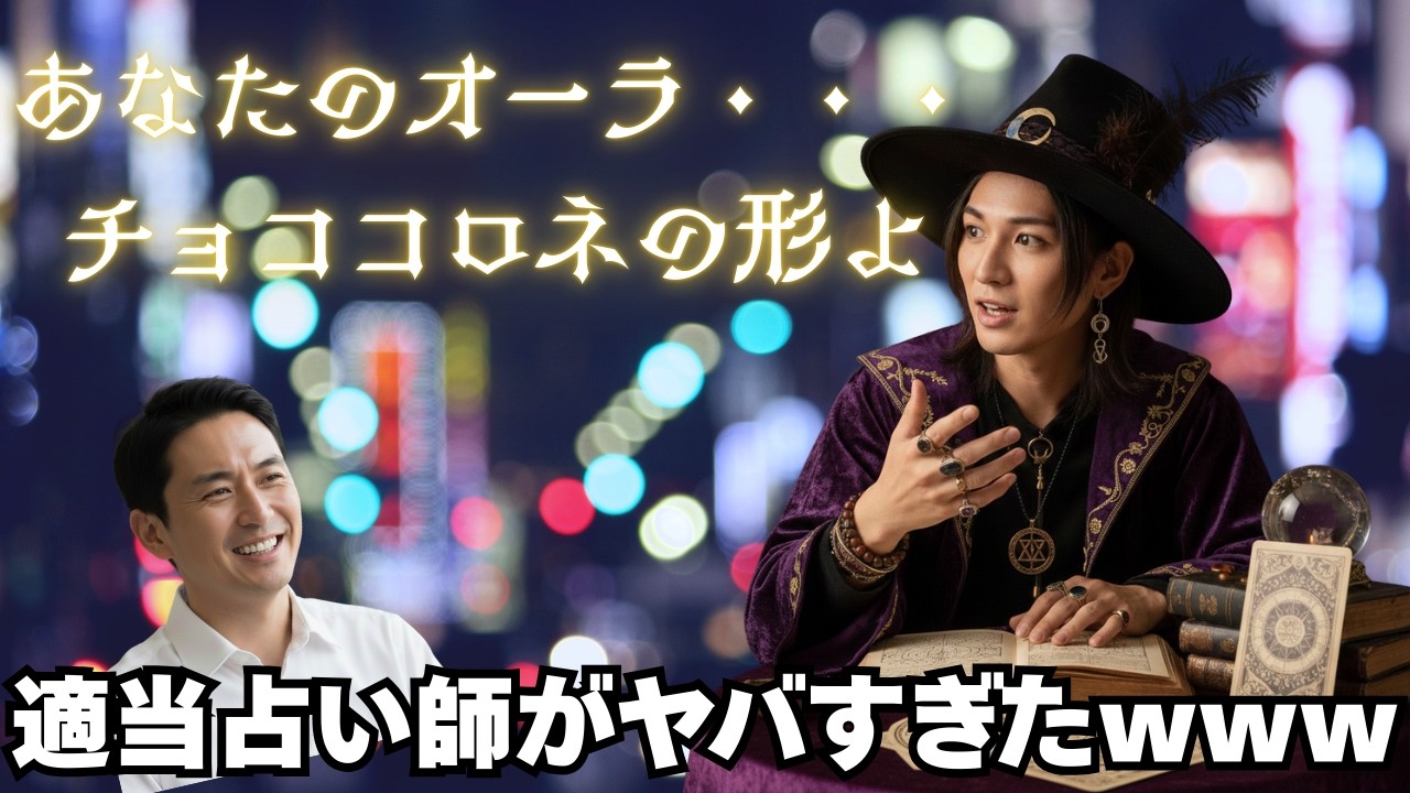 「オーラがチョココロネですね」と言う占い師がヤバすぎるww【コント】
