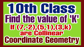 collinear Points Coordinate Geometry 10th Class mathematics