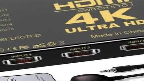 5x1 HDMI Switch HD 4K Video Switcher With IR Remote Controller 5 Input 1 Output HDMI Switches for Xb