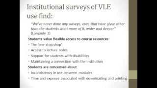 The student experience of blended learning