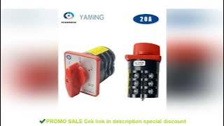 HZ5-20/4 M05 Combination Changeover Rotary Cam Switch 3 Poles 3 Positions Selectorized Sliver Contac