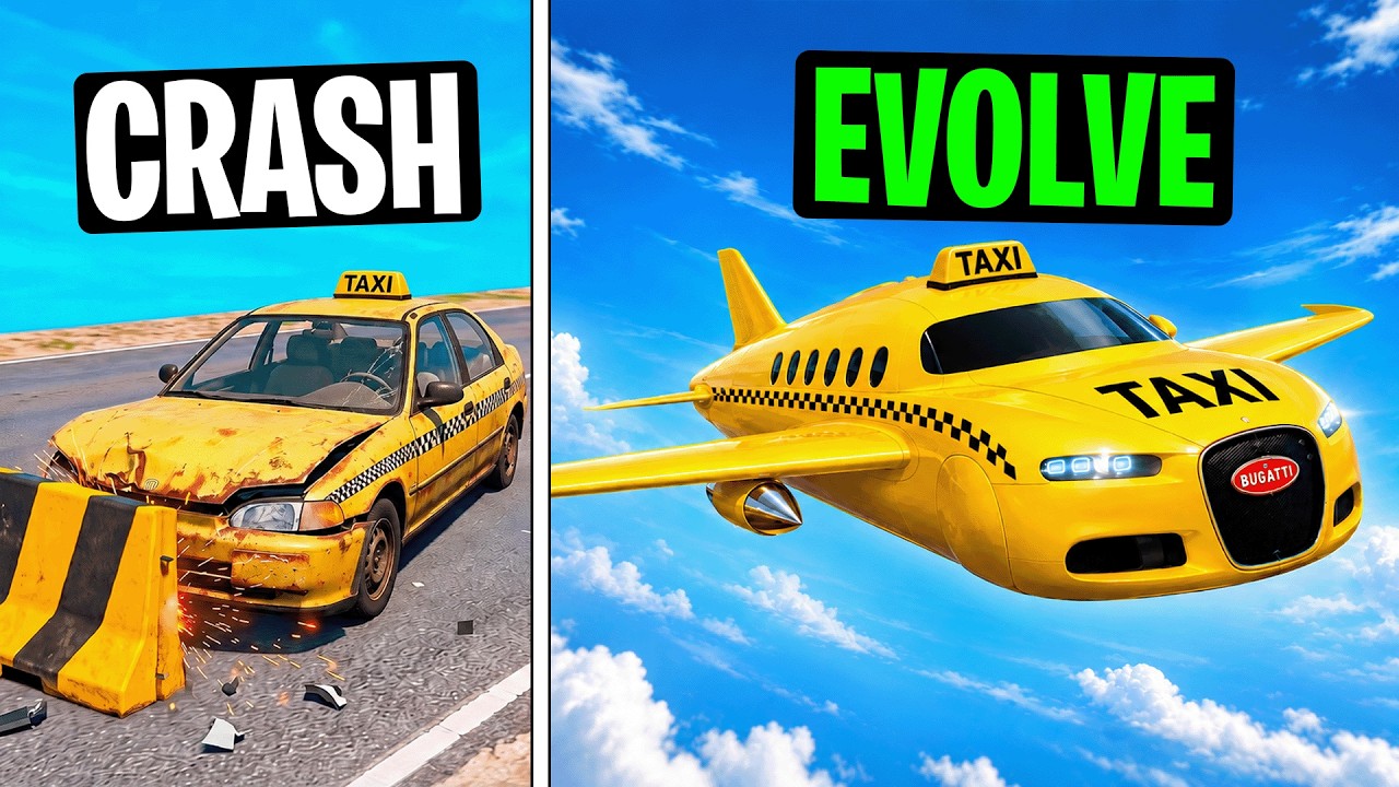 Every Time I Crash, My Taxi EVOLVES in GTA!