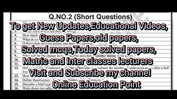 2nd year Physics Guess Paper 2023_ FSC part 2 Physics guess paper 2023_ICS Phy 2 Guess Paper 2023