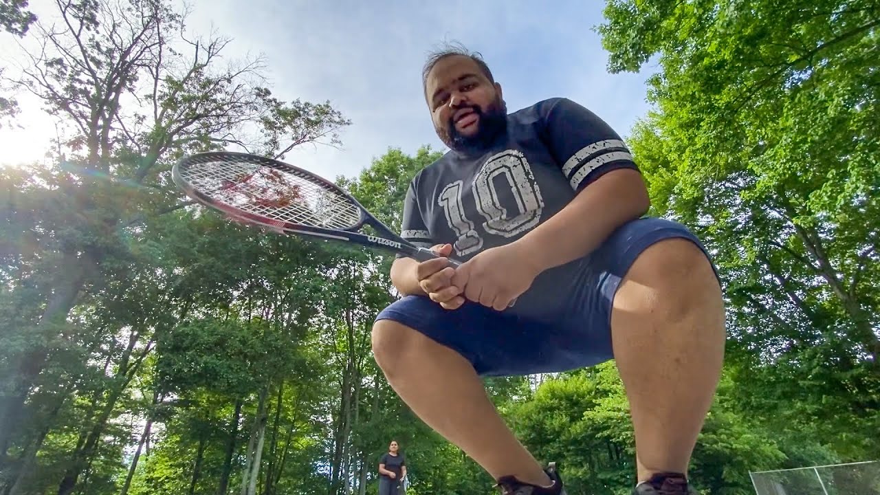 I TRIED PLAYING TENNIS FOR THE FIRST TIME AND