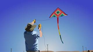 Path kite animation