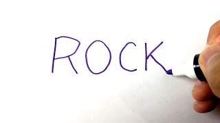 Drawing @theROCK (Dwayne Johnson) from his NAME!