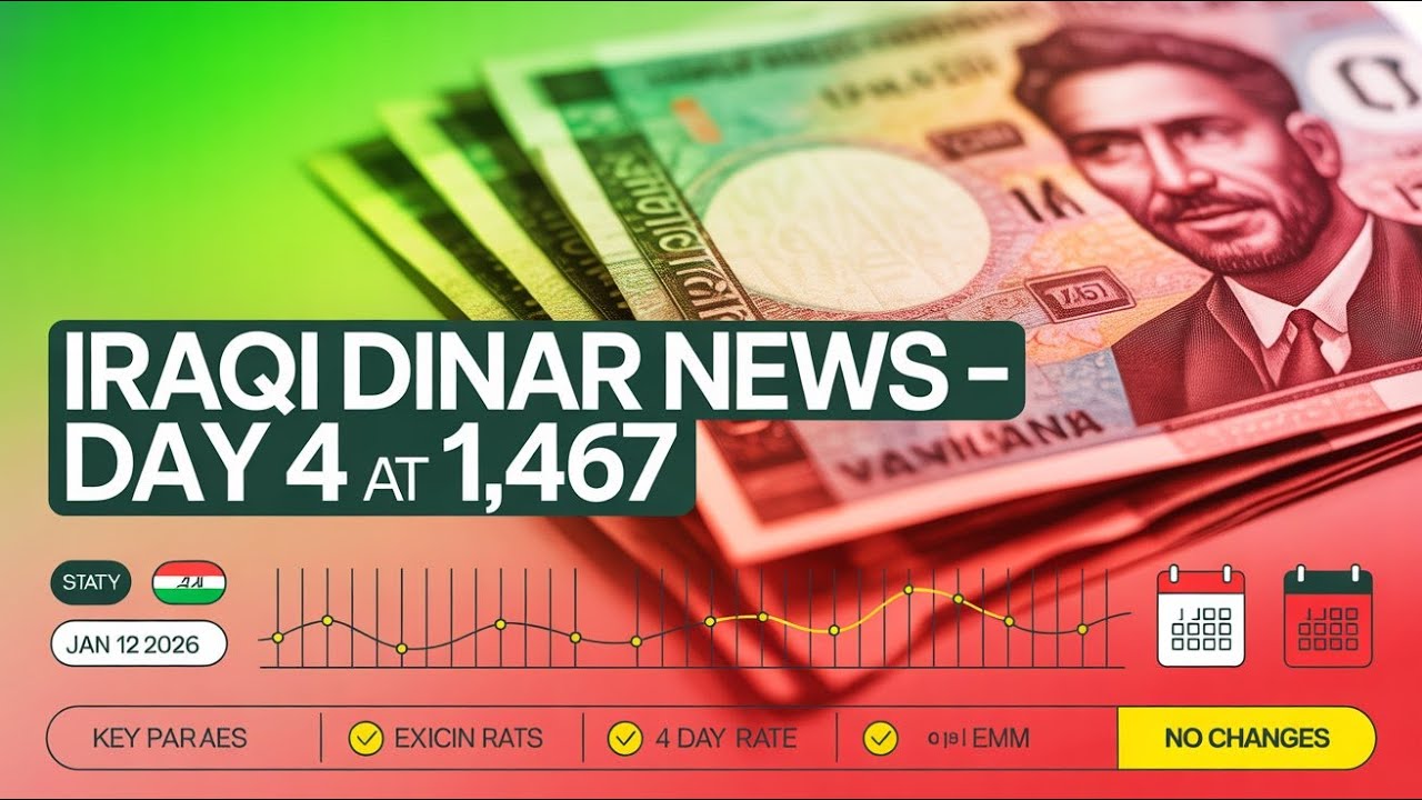 Iraqi Dinar News Today 12 Jan 2026 | IQD Weekend Update | 4th Consecutive Day Stable | CBI Analysis