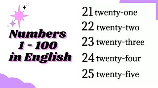 الأعداد و الأرقام بالإنجليزية مع النطق للمبتدئين من 1 الى 100 Numbers in English