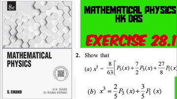 Legendre Eq Q2 Solution Ex 28.1 Mathematical physics by HK Das