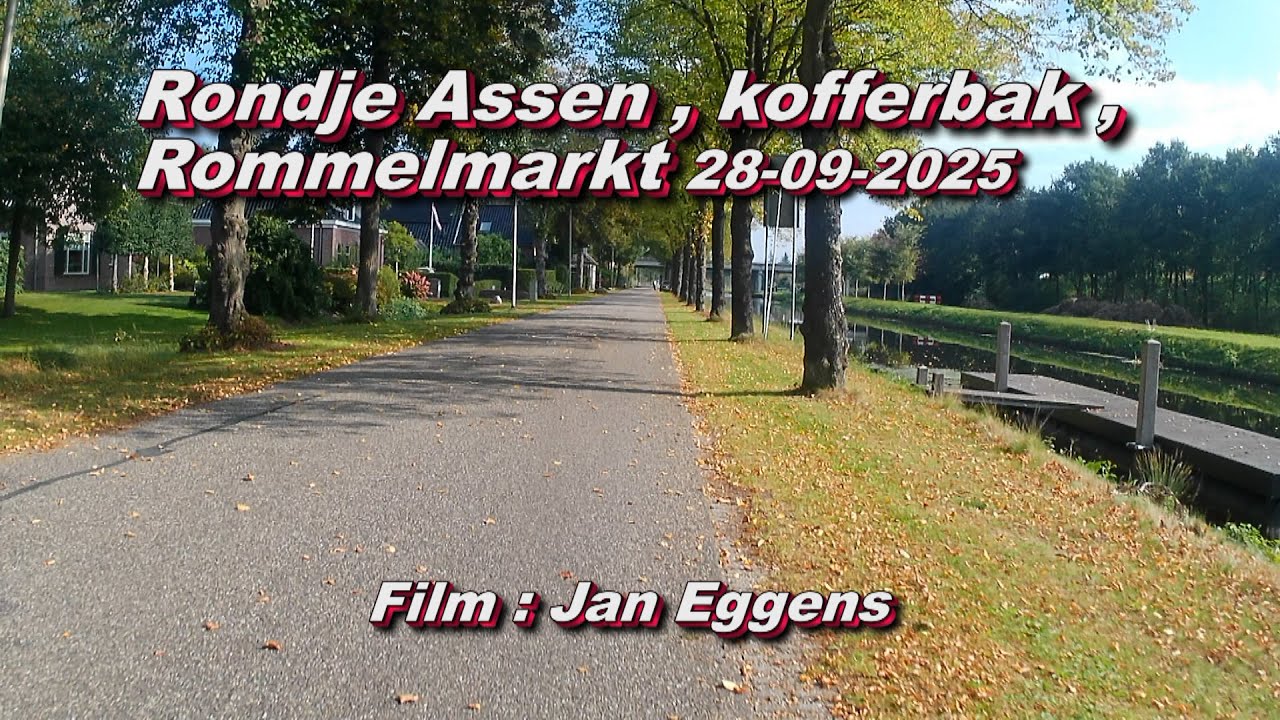Rondje Assen , kofferbak Rommelmarkt 28 09 2025