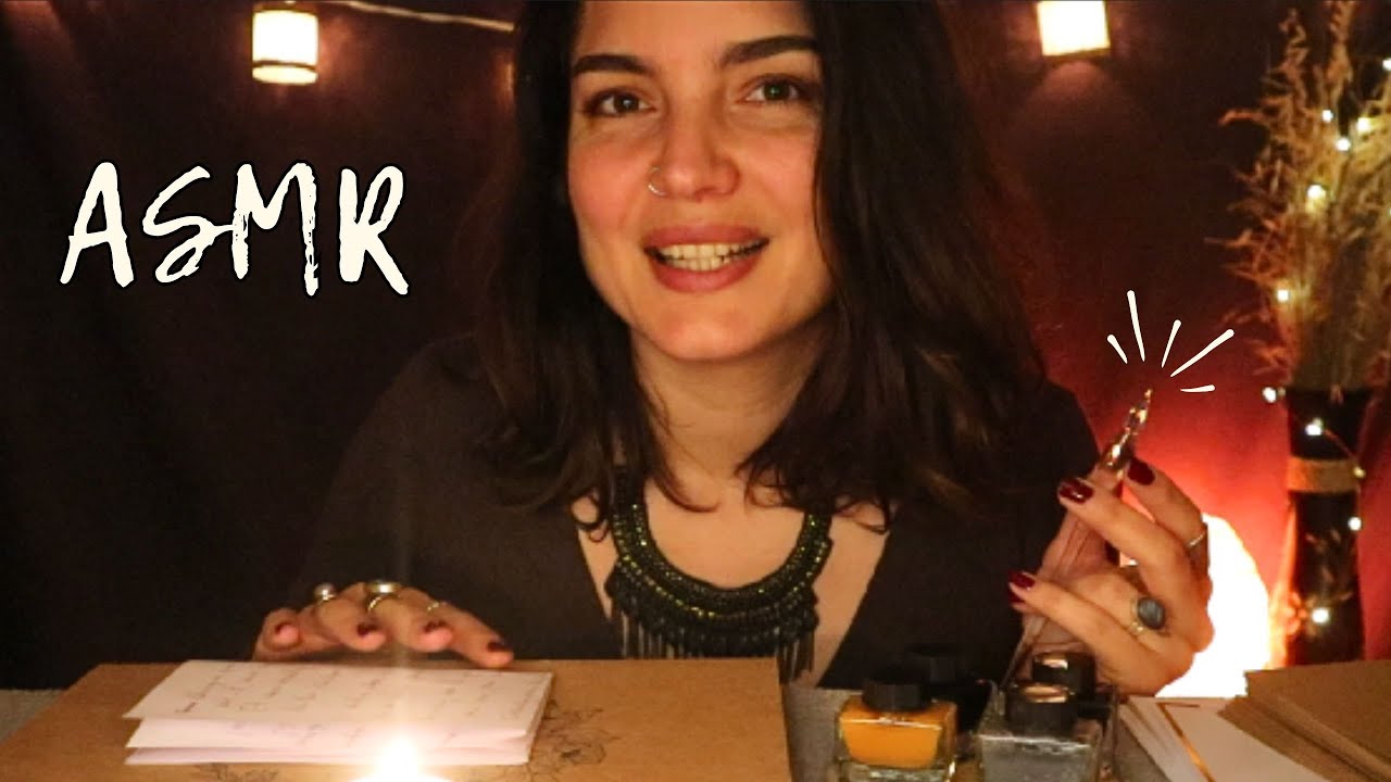 ASMR ROLEPLAY * Bureau de Poste nocturne et plume de verre !