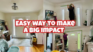 ENTRYWAY MAKEOVER/ adding color for a big change and impact