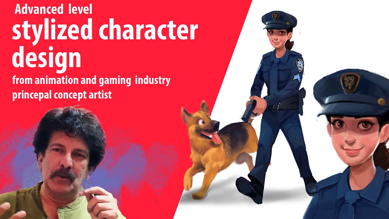 Stylized character designing process- advanced level - YouTube