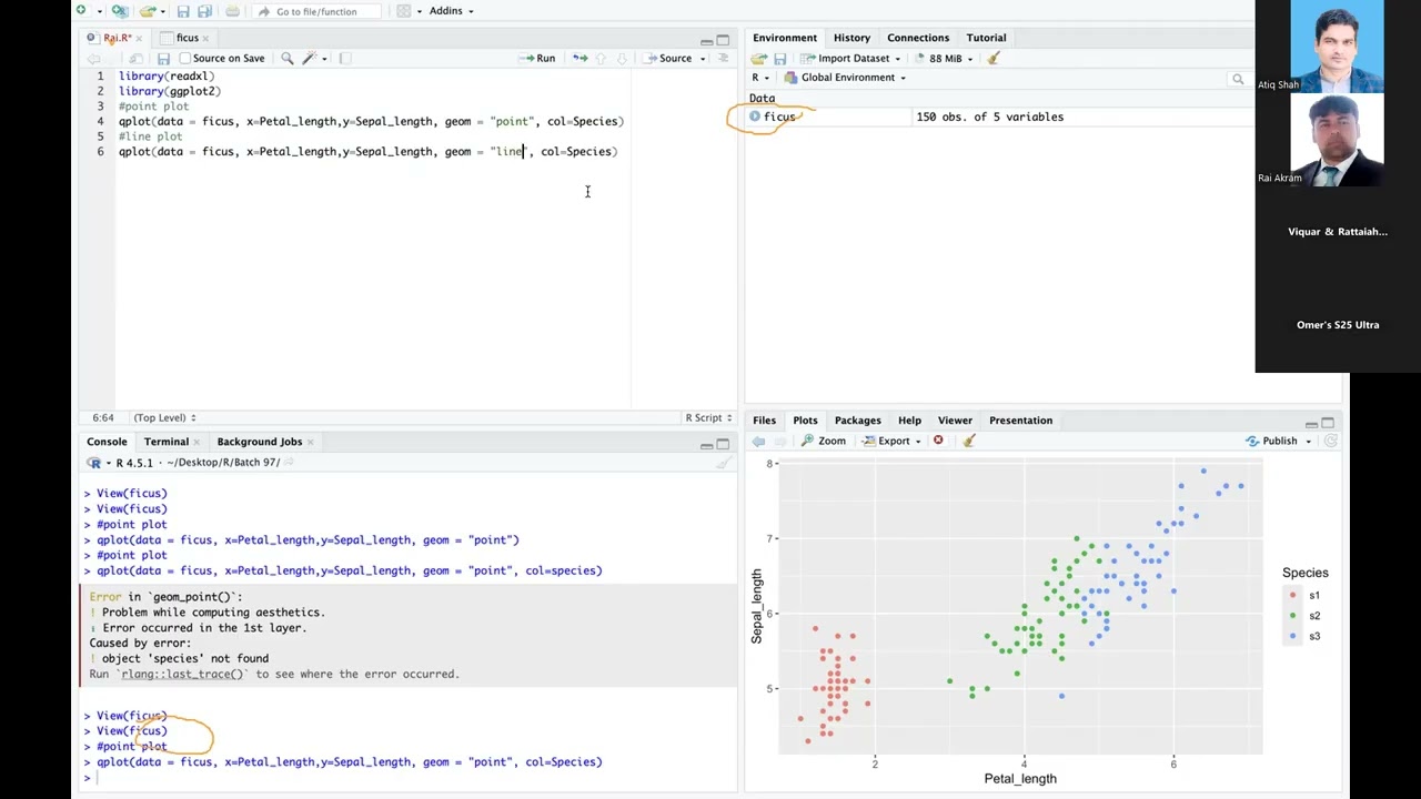 Graph in R with ggplot2 data analysis in R full course Batch 97