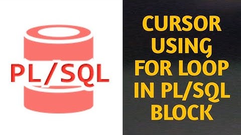 Cursor Using FOR LOOP In PL SQL || Cursor in pl sql Oracle database || Coding Taletiya