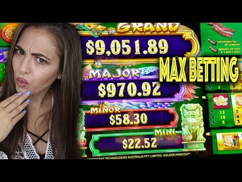 MAX BET! GOLDEN PRINCESS Slot Progressive Wins!