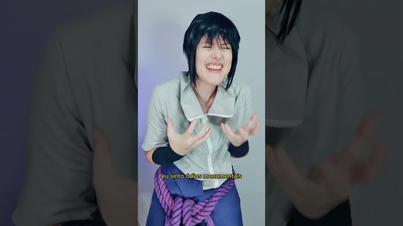 Sasuke, porque as pessoas te odeiam? 🤔 #cosplay #larucosplay #sasuke #narutoshippuden