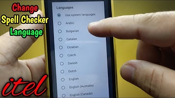 How to change spell checker language on itel S15