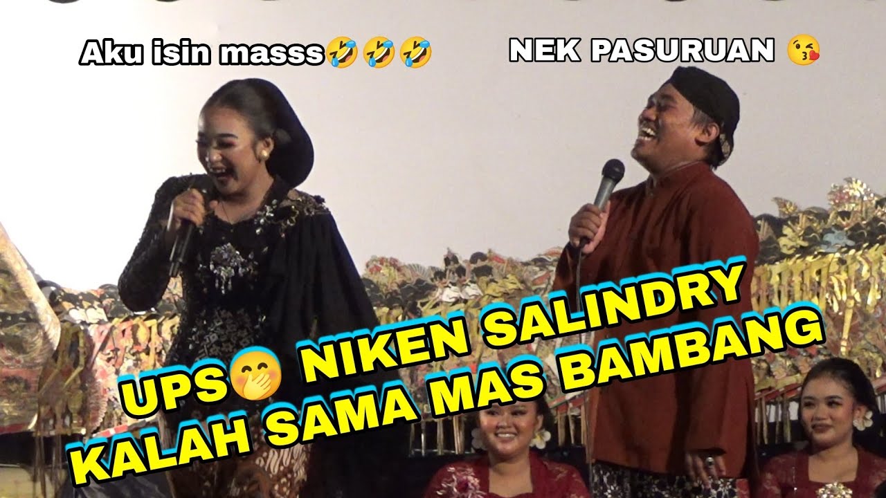 Niken Salindry tumben kalah sama Mas Bambang 🤣 - Limbukan Ki gedhug Siswantoro live sidowarek