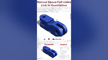 SolidWorks Intermediate Modeling Example 8 (Part + Drawing) #Shorts #solidworks   #mechanicaldesign