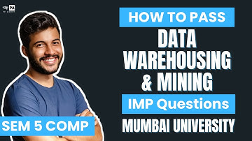 Data Warehousing & Mining (DWM) Important Questions | How To Pass DWM | Sem 5 Computer