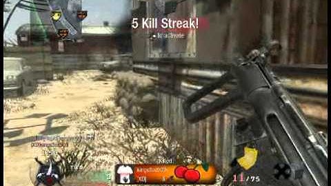 Black Ops 1 MP5K triple kill without rapid fire