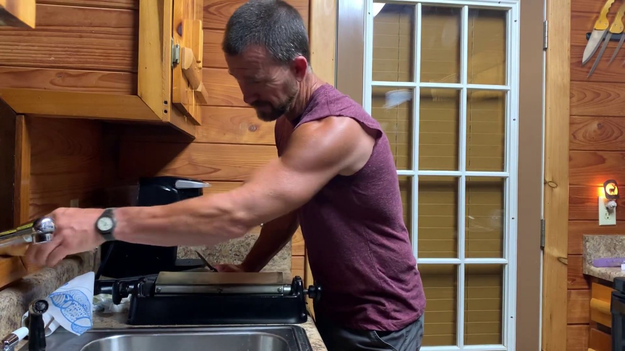 How to Sharpen a Knife Using a Sharpening Stone! - YouTube