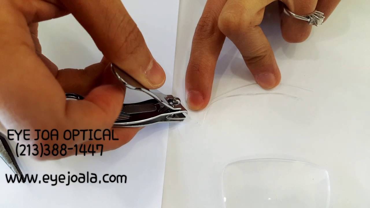 how to fix semi rimless glasses part 2 (when string is broken) YouTube