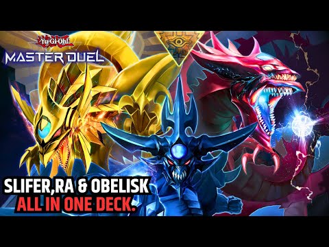 SLIFER, RA & OBELISK, ALL IN 1 DECK!  - NEW EGYPTIAN GOD DECK  PROFILE [YU-GI-OH! MASTER DUEL] - YouTube