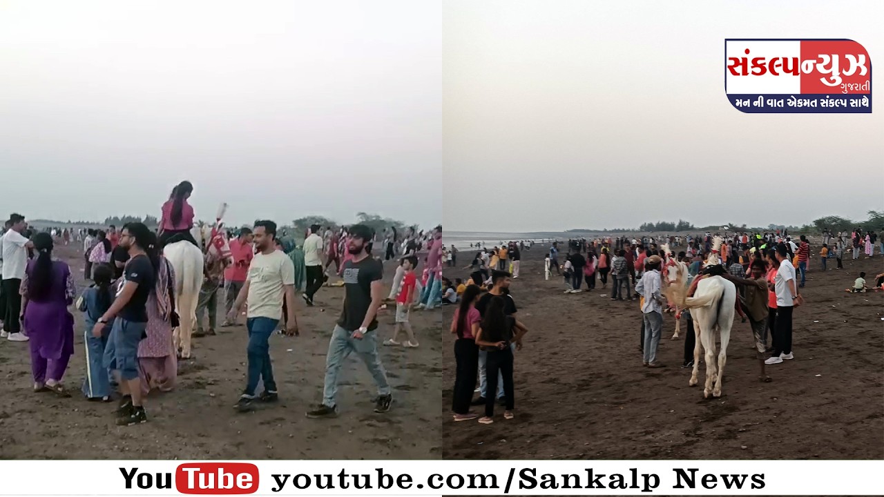 પારડીના ઉમરસાડી દરિયાકિનારે પ્રથમ વાર હોળી–ધૂળેટીએ ભીડ : પેડેસ્ટલ બ્રિજ બન્યો નવું આકર્ષણ