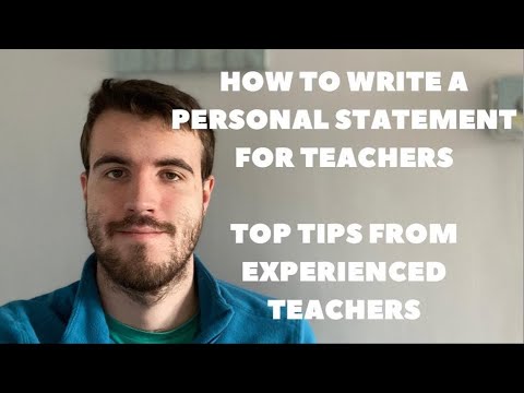 how to end teaching personal statement
