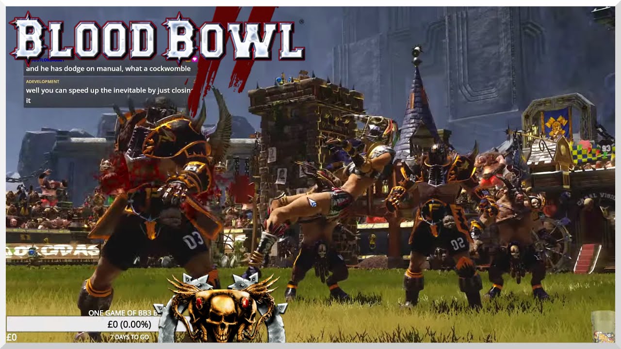 Blood Bowl 2 - One Game from Jim - Game 9 - Chaos vs. Amazons - YouTube