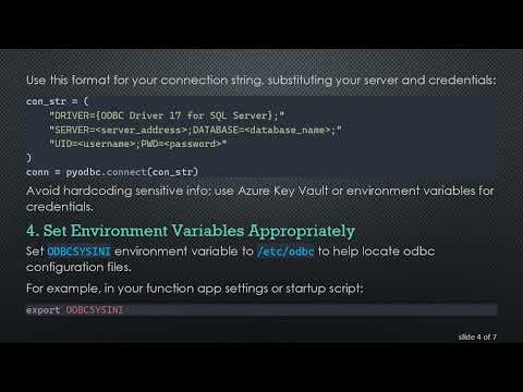 Fixing MAX_PROVS Error in Azure Functions When Connecting to SQL Server with pyODBC