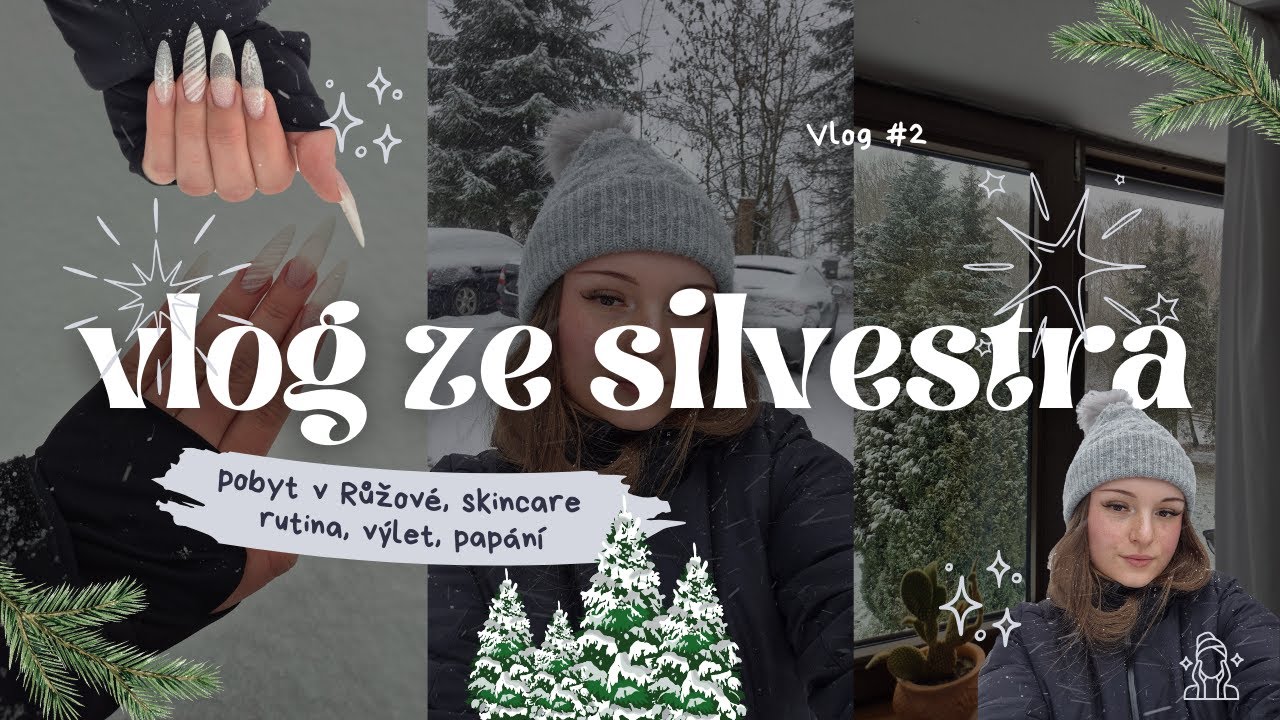 VLOG ZE SILVESTRA | pobyt v Růžové, rozhledna, papání, odpočinek ✨🎀🤍