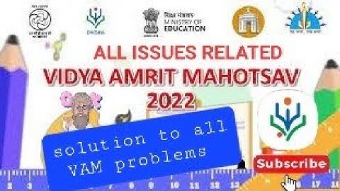 VAM project not visible on Diksha app and other issues