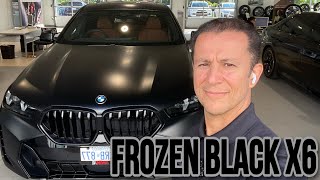 New $118,000 2024 BMW X6 in Frozen Black Bmw X6 Matte Black
