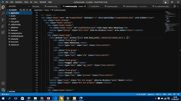 Insert Database with Framework Codeigniter dan Bootstrap AdminLTE